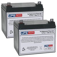 (2) 12V 35Ah NB - Replacement Battery Set for Pride Jet 7 Power Chair by UPSBatteryCenter