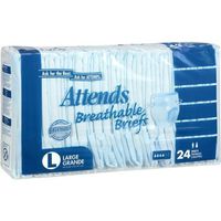 Special 3 packs of Attends Briefs Breathable - Large 44'-58' - 24 per pack - Attends BRB30 by Beststores