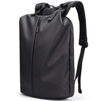 Aoking Unique Simple Cool Black Backpacks Anti-theft Fashion Waterproof Bookbags for school college business travel
