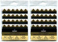 2-Pack Bundle - Canson Self Adhesive Photo Corners, Peel-Off Archival Quality, Gold, 252 count each Pack
