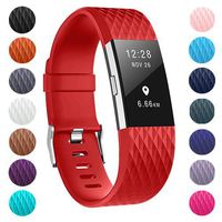ZEROFIRE Bands Compatible for Fitbit Charge 2, Replacement Adjustable Sport Bands for Charge 2 Heart Rate Fitness Wristbands, Women Men, Small and Large