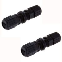 Anmbest 2PCS M20 RJ45 Waterproof Cat5/5e/6 8P8C Connector IP67 Ethernet LAN Cable Connector Double Head Outdoor LAN Coupler Adapter Female to Female