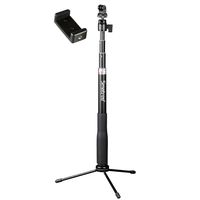 Smatree Q3 Telescoping Selfie Stick with Tripod Stand Compatible for GoPro Hero Fusion/8/7/6/5/4/3+/3/Session/GOPRO Hero 2018/DJI OSMO Action Camera,SJCAM,AKASO,Xiaomi Yi and Cell Phone