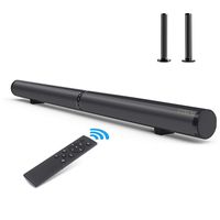 Soundbar, VICSOME 50W 40 Inch 2.0 Channel Bluetooth Speaker Sound bar, Enhanced Bass, Digital Amplifier Wired Wireless Home Theater with Remote Control for TVs, PCs, Tablets and Smartphones