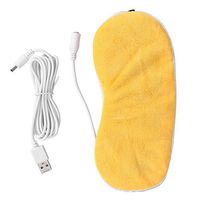 Hot Steam Eye USB Warm Steam Eyeshade Portable Sleeping Eye Massager for Travel, Office, Insomnia, Migraine Headaches,Eyes Dry Sufferers (Yellow)