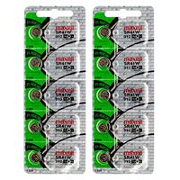 2x 5PK Maxell Silver Oxide SR41W High Drain Watch Battery Replaces 92A, D384, D384/392, D392, G3A, GP192, GS3, K, L736, LR41, LR736, RW 47, S22, S736S, SB-A1/D1, SB-B1, SR415W, SR41SW, SR41W, SR41W/SW