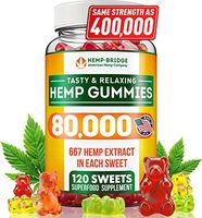 Premium Hemp Gummies - 80,000 Total - Safe and Natural - Made in USA - Relaxing, Stress & Anxiety Relief - Special Blend - Rich in Vitamins B, E,Omega 3, 6, 9 & More