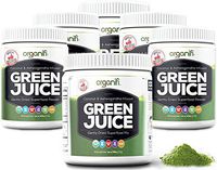 Organifi: Green Juice - Organic Superfood Supplement Powder - 30 Day Supply - USDA Certified Organic Vegan Greens- 9.5 Ounce (Pack of 6)