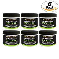 Rolite Aluminum Polish (1lb) for All Aluminum & Bare Metal Surfaces, Canoes, Jon Boats, Pontoons, Diamond Plate, Aluminum Non-Coated Wheels 6 Pack