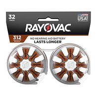 Rayovac Rayovac Hearing aid Batteries Size 312 for Advanced Hearing aid Devices (32 Count)