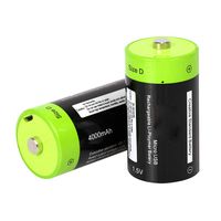 Electronics,Batteries,YJYdada USB Rechargeable Battery Multifunctional Li-Polymer Batteries 1.5v 2A 4000mAh (Black)