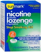 McKesson Brand Sunmark Nicotine 2 mg Lozenges - Box of 72