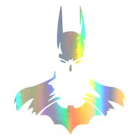 BCOROBYS MBlk Batman Super Hero Decal Vinyl Sticker Graphics Car Truck SUV Van Wall Window Laptop Stickers Car Styling (6.227.16 inches, Laser,2pcs MBLK Batman)