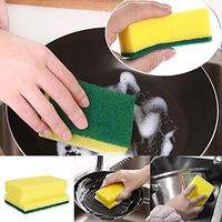 Xisheep Dishwashing Sponge,1Pcs Kitchen Nano Emery Magic Clean Rub Pot Rust Focal Stains Sponge Removing Cleaning Supplies, for St.Patrick's Day in Multicolor