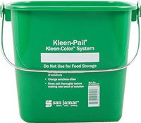San Jamar KP196KCGN Kleen-Pail Commercial Cleaning Bucket, 6 Quart, Green