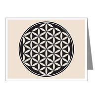 Note Card Flower of Life Peace Symbol