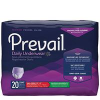 Prevail Incontinence Protective Underwear for Women, Maximum Absorbency, Sm/Med, 20 Count (Single Pack)