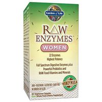 Garden of Life Vegetarian Digestive Supplement for Women - Raw Enzymes for Digestion, Bloating, Gas, and IBS, 90 Capsules