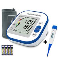 Digital Blood Pressure Monitor - Blood Pressure Monitor, Upper Arm Rechargeable BP Monitor Machine with LED Display