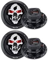 4) NEW BOSS SKULL SK653 6.5" 700W 3 Way Car Coaxial Audio Speakers Stereo