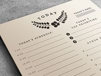 Daily Planner Notepad | to Do List, Half Letter Size