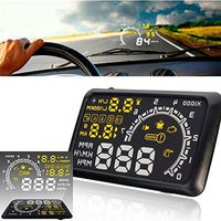 CHAMPLED 5.5 inch Car HUD Head Up Display OBD II Speeding Warning System Fuel Consumption Tw For BMW AUDI VW VOLKSWAGEN VOLVO JAGUAR PORSCHE