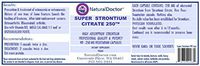NATURALDOCTOR Super Strontium Citrate 250, 90 Vegetarian Capsules