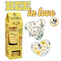 GrifGrips CGM Securement Bandages: Bee in Love Combo: Extreme - 10 Pack Grips - Bee and Sweetheart Shapes Plus Honey Gift Collection (No Cut)