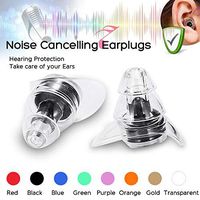 DELAMZ - 1 Pair Soft Silicone Ear Plugs Ear Protection Reble Professional Music Earplugs Noise Reduction For Sleep DJ Bar Bands Sport