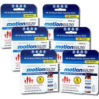Family Value Pack Nausea, Motion Sickness Relief: MotionEaze All-Natural Topical Oil, 2.5 ml (Pack of 6)