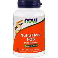 Nutra Flora FOS Vegetarian, 4 OZ by Now Foods (Pack of 6)