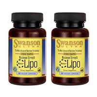 Swanson Maximum Strength Biocore Lipo 60 Veg Capsules Enzyme (2 Pack)