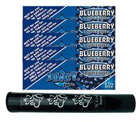 Herb Airtight Tube Pocket Protector with Juicy Jay's Blueberry 1.25 Flavored Hemp Rolling Papers 5 Count DC Crafts Nation- Ganesha