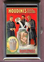 Harry Houdini Death Defying Mystery Antique Poster Decorative Pill Box