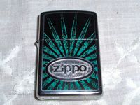 Zippo Blackgreen Foliage Lighter Custom Made