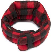 Hands-Free Neck Heating Wrap: Microwavable Thermal Hot Pack, Large Heat Therapy Pillow for Sore Neck & Shoulder Muscle Pain Relief - Personal, Reusable (Buffalo Plaid)