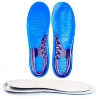 Iusun Sports Insole, Silicone Non-Slip Gel Soft Sport Shoe Insoles Massaging Insole (Blue, M)
