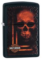 Zippo Harley-Davidson Orange Skull Pocket Lighter