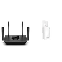 Linksys Mesh WiFi Router (Tri-Band Router, Wireless Mesh Router for Home AC3000) & Velop Whole Home WiFi Intelligent Mesh System Wall Plug-in, Works with Your Velop System to Extend Range & Speed