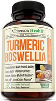 Turmeric Curcumin with BioPerine, Boswellia and Ginger. Advanced Turmeric Combination. Promotes Healthy Cartilage Function. Vegan, Gluten-Free, Non-GMO, Natural. 60 Vegetarian Capsules.