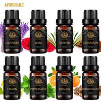 8-Pack Essential Oil Set - 100% Pure (Rose,Frankincense,Peppermint,Orange,Lavender,Cinnamon,Lemon,Vetiver) Organic Aromatherapy Oil