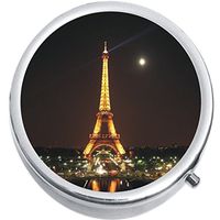 Eiffel Tower Lights Night Medicine Pill Box