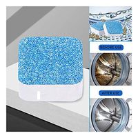 Weisfe78 Washing Machine Effervescent Tub Cleaner Remover Descaler Deep Durable Cleaning Remover Tablets Sheet Laundry Piece Strong Deodorant Fresher Agent (6 PC)