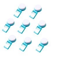 Homieco 8 Pack Broom Mop Holder Wall Mounted Tools Hanger Storage Organizer Free Drilling Self Adhesive Garage Wall Racks for Shelving Ideas