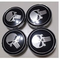 4Pcs/Set Car Stikcer Wheel Center Hub Cap Emblem Decal Punisher For BMW Audi Nissan Opel