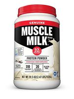 Muscle Milk Genuine Protein Powder, Natural Vanilla, 32g Protein, 2.47 Pound