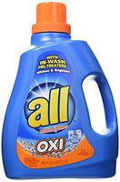 all Liquid Laundry Detergent with OXI Stain Removers and Whiteners, 94.5 Fluid Ounces, 53 Loads