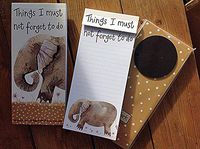 Alex Clark Elephant Magnetic To Do List Pad Note Pad 100 Sheets