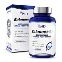 1MD BalanceMD - Candida Fungal & Yeast Support | 18 Billion CFUs Probiotics, Digestive Enzymes, Oregano, and Aloe Vera | 60 Capsules