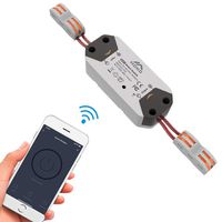 MoKo Smart WiFi Relay Switch, Wireless Smart On-Off Switch, 10A, Remote Control Light Switch Timer Controller Work with Alexa, Google Home and IFTTT, Only Supports 2.4GHz Network - Grey